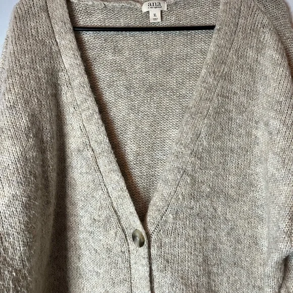 a.n.a Beige Button-Up Cardigan - Picture 3 of 5